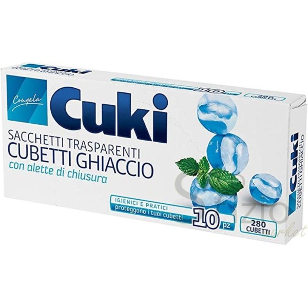 CUKI SACCHETTI CUBETTI GHIACCIO X10 280CUBI