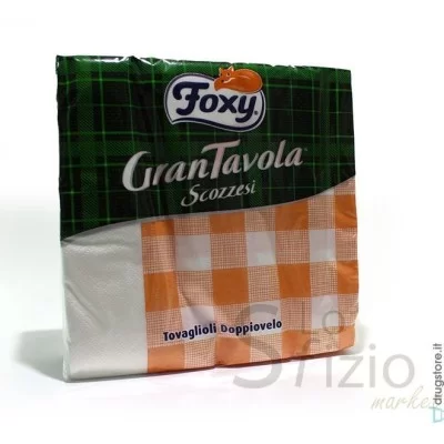 FOXY GRAN TAVOLA TARTAN NAPKINS 33X33