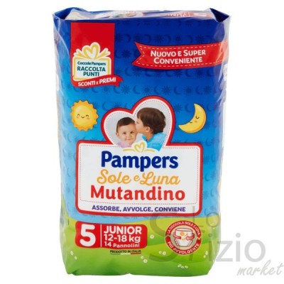 PAMPERS SOLE E LUNA PANN MUTANDINO 5 12-18KG 14PZ
