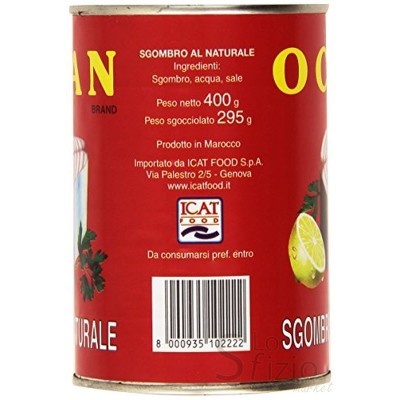 OCEAN MACKEREL AL NATURALE (SGOMBRO) 400GR