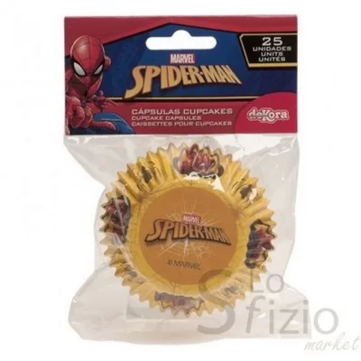 DEKORA SPIDERMAN CUPCAKE CASES 25 PCS