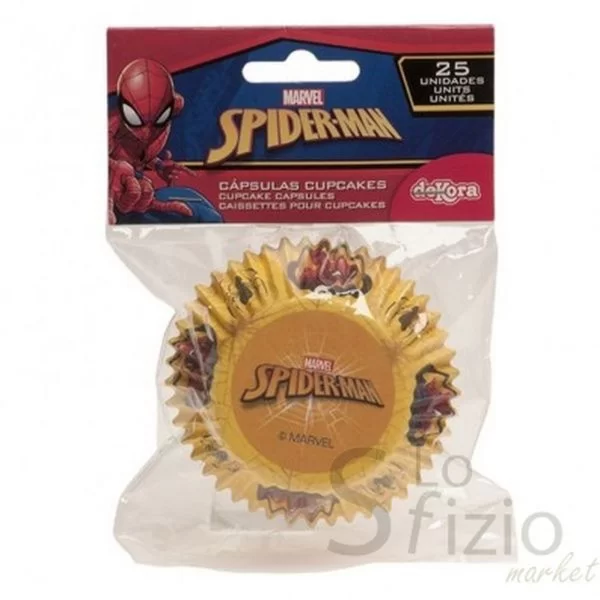 DEKORA SPIDERMAN CUPCAKE CASES 25 PCS