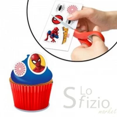 Dekora Edible Sugar Toppers Spiderman 12pcs