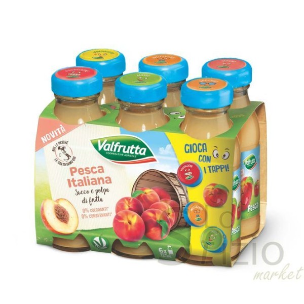 VALFRUTTA SUCCO PESCA 6X125ML