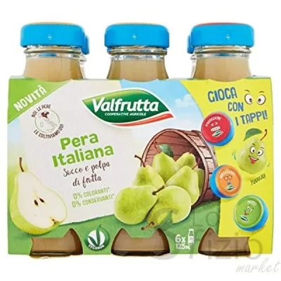VALFRUTTA SUCCO PERA 6X125ML - Home, Acqua Bibite Alcolici, Succhi di Frutta, Altri
