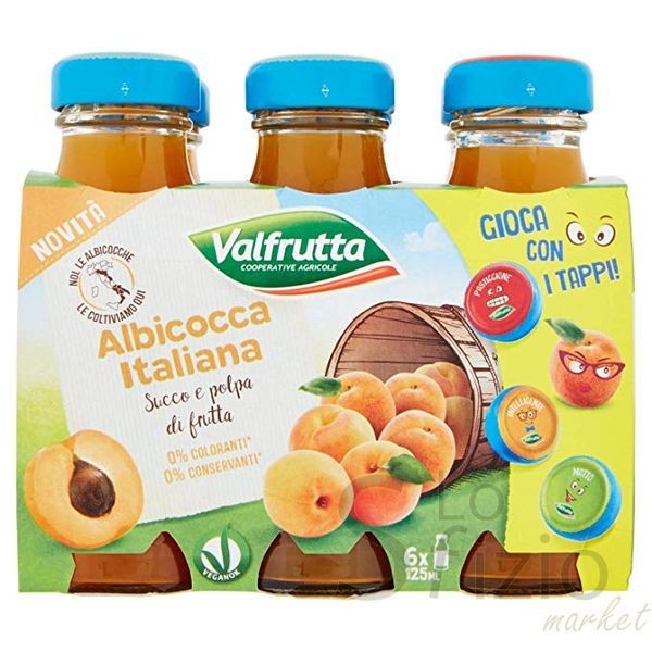 VALFRUTTA SUCCO ALBICOCCA 6X125ML