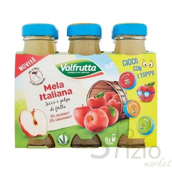 VALFRUTTA SUCCO MELA 6X125ML