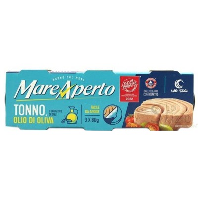 MARE APERTO TONNO ALL'OLIO D'OLIVA 3X80GR