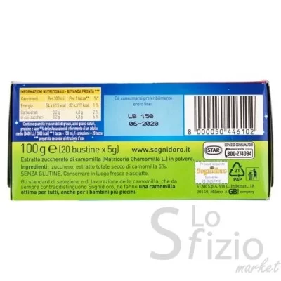 Sogni d'Oro Soluble Chamomile 20 Sachets