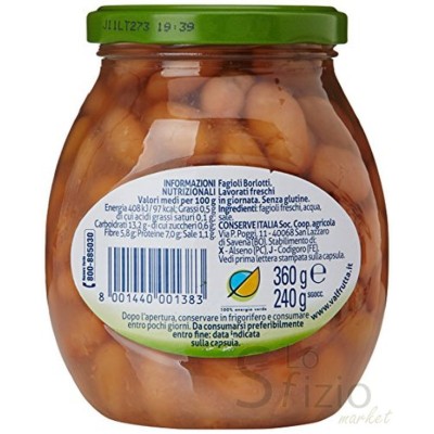 VALFRUTTA FAGIOLI BORLOTTI 360GR