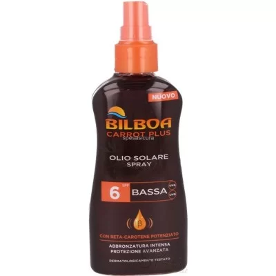 BILBOA CARROT PLUS SUN OIL SPRAY 6 LOW PROTECTION 200ML