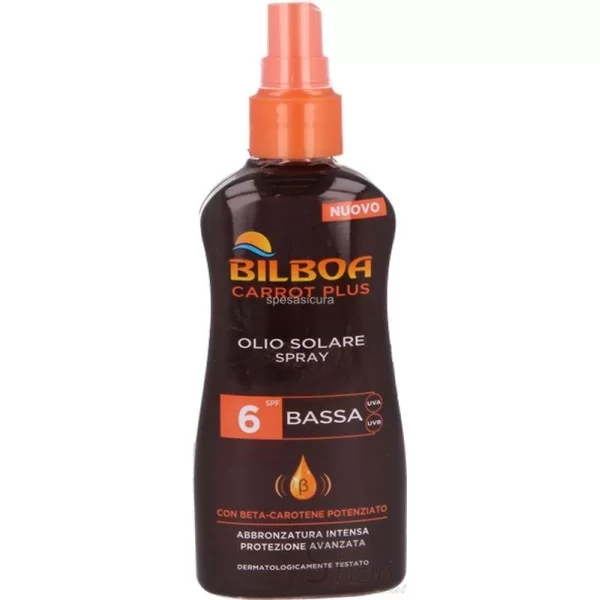 BILBOA CARROT PLUS SUN OIL SPRAY 6 LOW PROTECTION 200ML