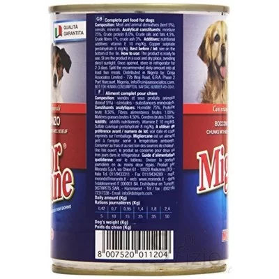 Miglior Cane Beef Chunks 405g