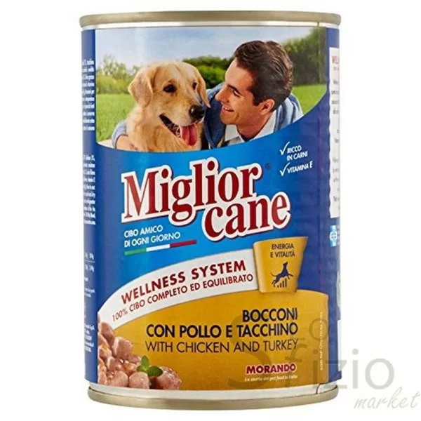 Miglior Cane Chicken and Turkey Morsels 405g