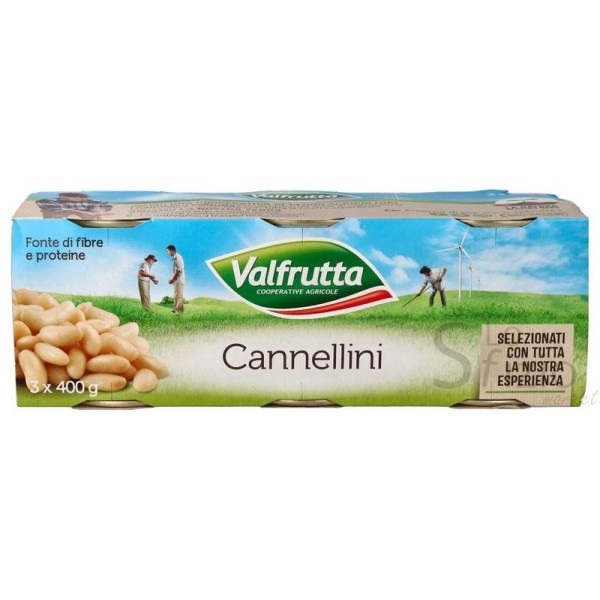 VALFRUTTA FAGIOLI CANNELLINI LATTINA 3X400GR