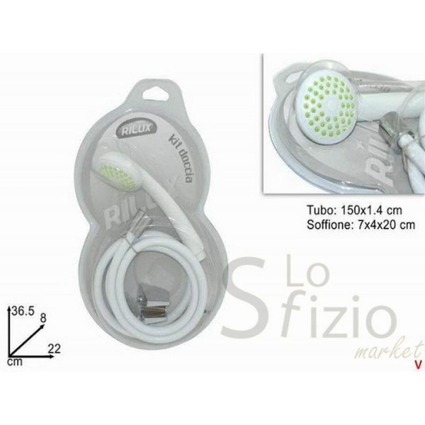 RILUX KIT DOCCIA BIANCO 150CM