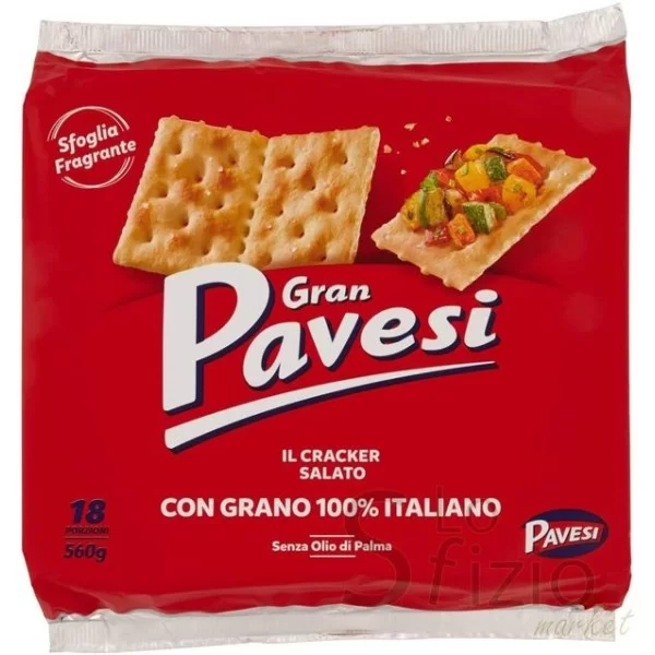GRAN PAVESI SALTED CRACKERS 560G