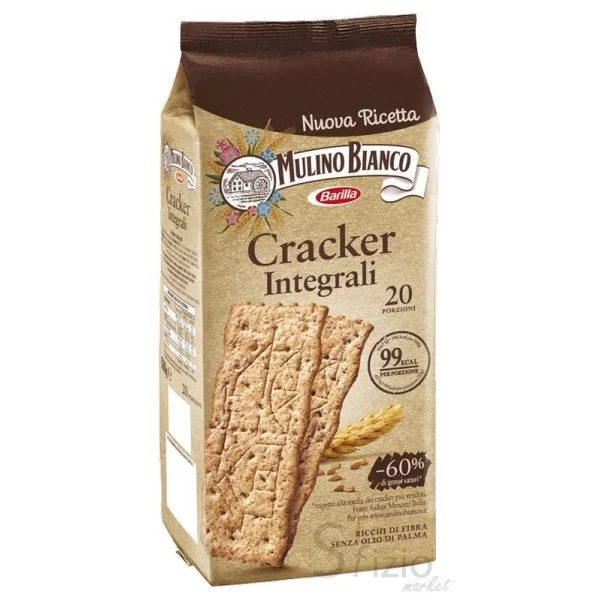 MULINO BIANCO WHOLE WHEAT PUFF PASTRY CRACKERS 500GR