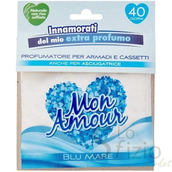 MON AMOUR SACCHETTI PROFUMA BIANCHERIA BLU