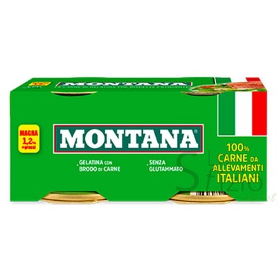 MONTANA CARNE IN GELATINA 2X90GR