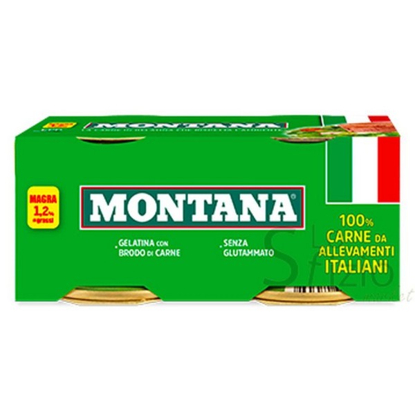 MONTANA CARNE IN GELATINA 2X90GR