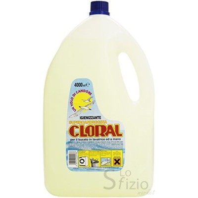 CLORAL CANDEGGINA 4L - Home, Detergenza, Detersivi pulizia Casa, Alcool Candeggina Ammoniaca