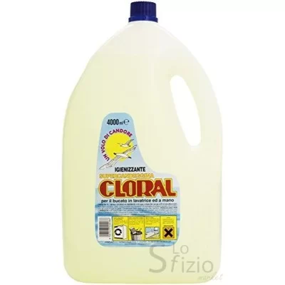 CLORAL CANDEGGINA 4L - Home, Detergenza, Detersivi pulizia Casa, Alcool Candeggina Ammoniaca