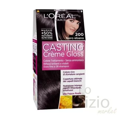 L'OREAL CASTING CREME GLOSS EBONY BLACK N.200