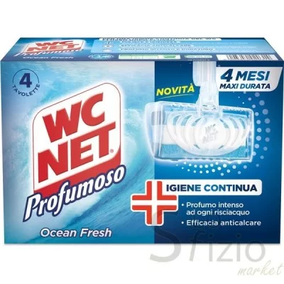 WC NET TAVOLETTA OCEAN FRESH X4PZ - Anticalcare
