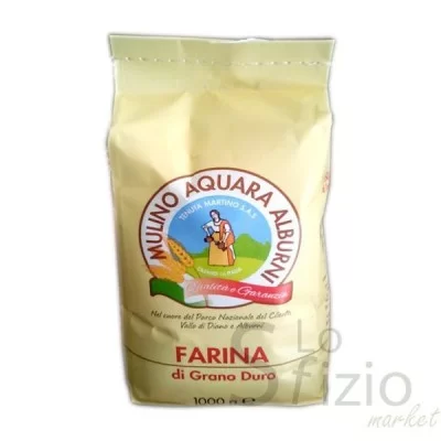 MULINO ALBURNI FARINA GRANO DURO 1 KG - Home, Alimentari, Farine Polente