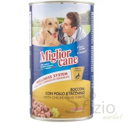 Miglior Cane Chicken and Turkey Morsels 1250g