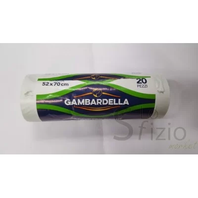 Gambardella White Refuse Sacks 52x70cm - 20 Pieces