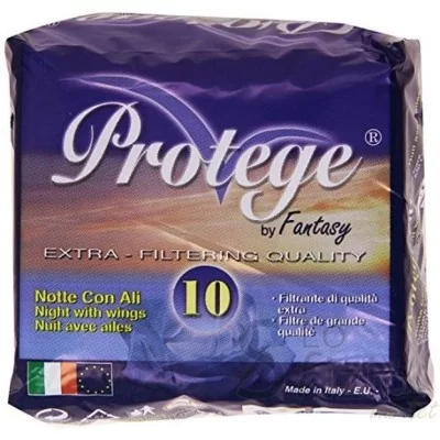 PROTEGE NIGHT SANITARY PADS WITH WINGS X10