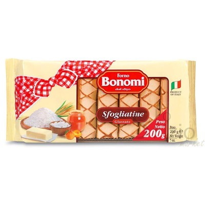 BONOMI SFOGLIATINE GLASSATE 135 GR - Home, Alimentari, Pasticceria, Biscotti e Farciti