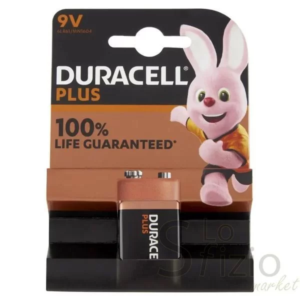 DURACELL PLUS 100 9V B1 TRANSISTOR