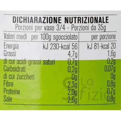 D'AMICO PITTED GREEN OLIVES 290G