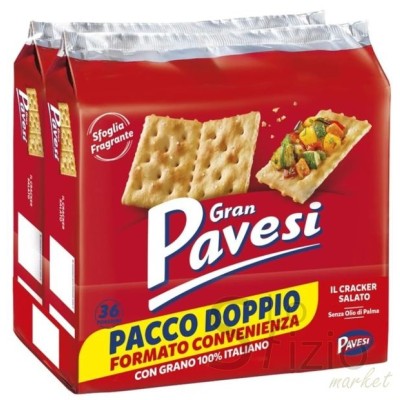 GRAN PAVESI CRACKERS SALATI BIPACK 2X560GR - Home, Alimentari, Panificati e Biscottati