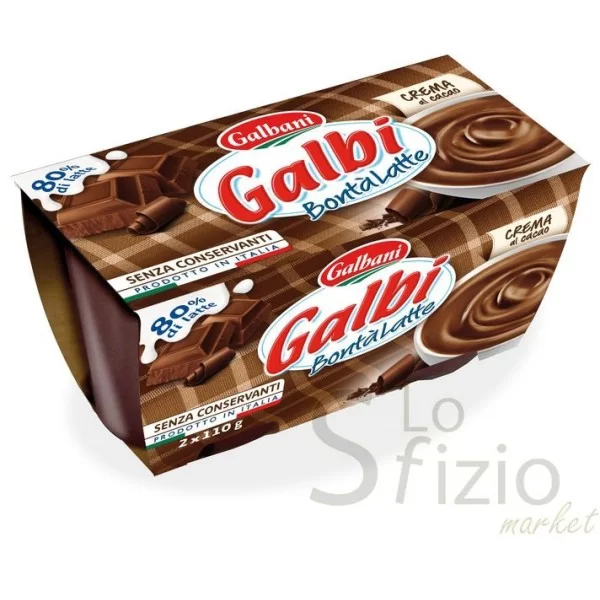 GALBANI GALBI MILK AND COCOA DESSERT 2X110G