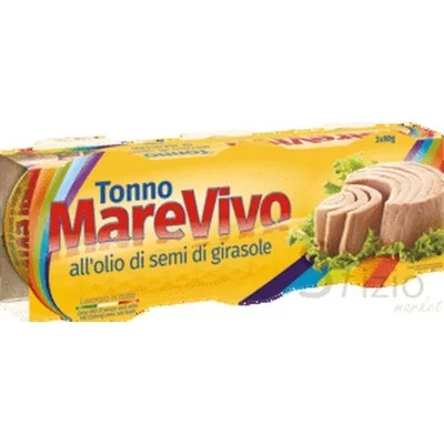 MAREVIVO TUNA IN SUNFLOWER OIL 3X80G