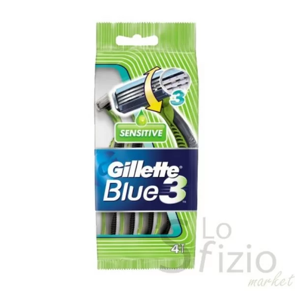 GILLETTE BLU 3 SENSITIVE DISPOSABLE RAZOR 4+1 PACK