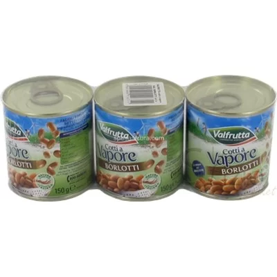 VALFRUTTA BORLOTTI BEANS 3X160G
