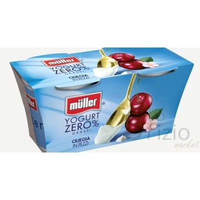 MULLER YOGURT 0% GRASSI CILIEGIA 2X125GR