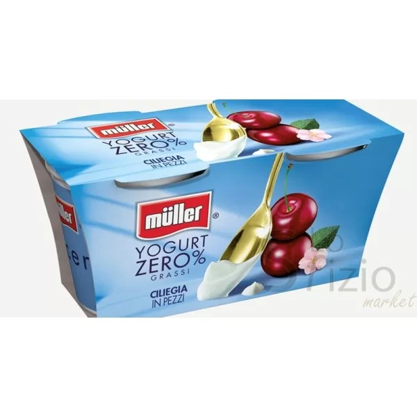 MULLER YOGURT 0% GRASSI CILIEGIA 2X125GR