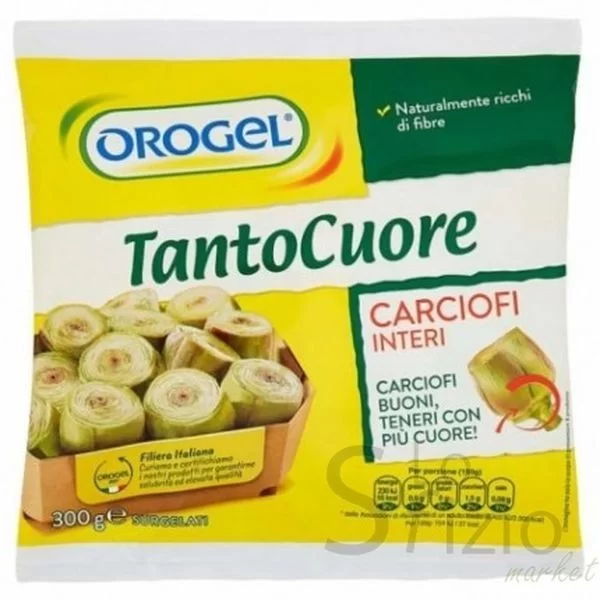 OROGEL FROZEN WHOLE ARTICHOKE HEARTS 300G