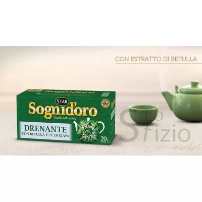 STAR SOGNI D'ORO TISANA DRENANTE 20 FILTRI 40GR - Home, The e Camomilla