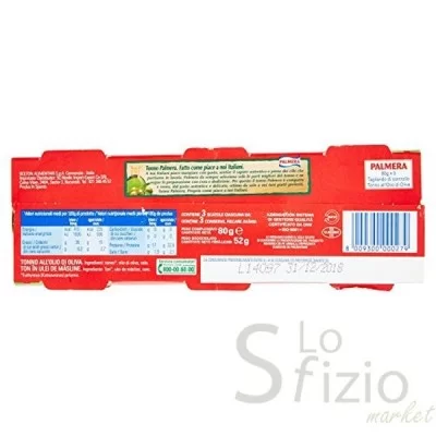 PALMERA TONNO OLIO DI OLIVA 3X70GR - Home, Alimentari, Carne Pesce in scatola, Pesce in scatola