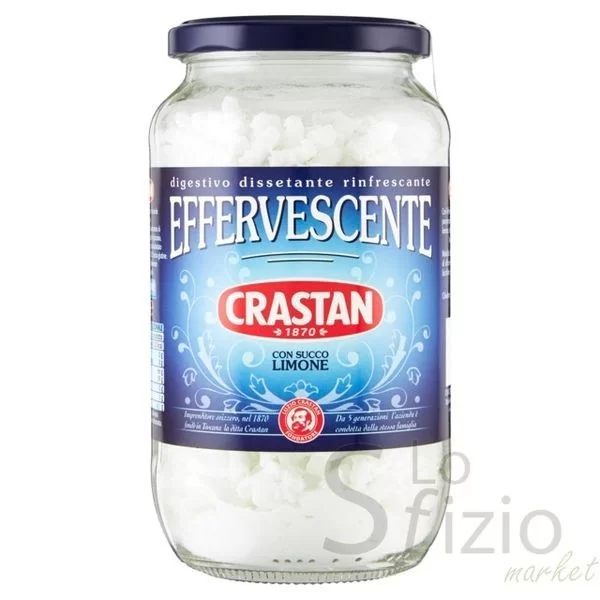 Crastan Effervescent Lemon Drink Glass Jar 250g