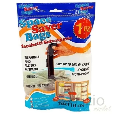 BUSTA SALVASPAZIO RETRAIBILE 70 X 110 CM - Home, Casa, Plastica, Sacchi Alimenti Indumenti, Scale e Stendibiancheria