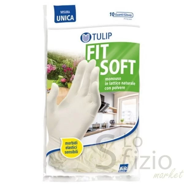 TULIP Latex Gloves One Size 10pcs