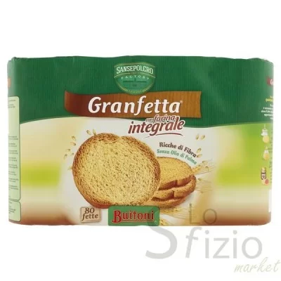 DELVERDE GRANFETTA INTEGRALE X80 600GR - Home, Alimentari, Panificati e Biscottati